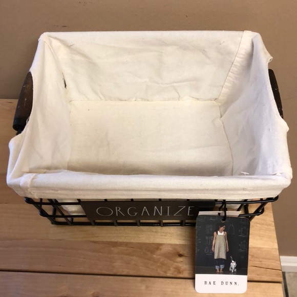 NWT Rae Dunn “Organize” Basket Home Decor - Picture 2 of 2